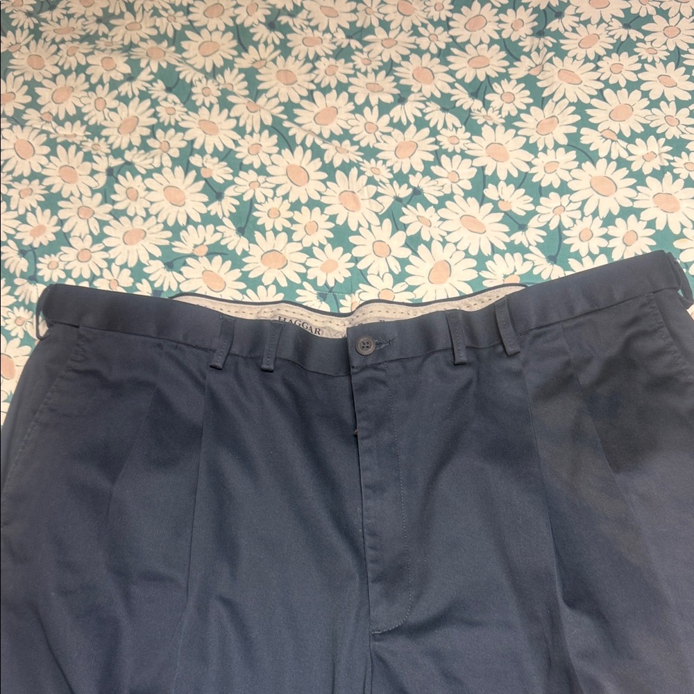 Haggar Navy Blue Trousers - Picture 4 of 6